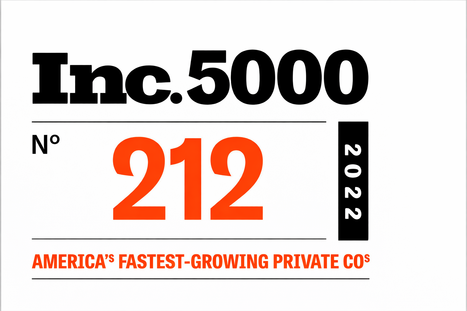 Inc. 5000 #212 - America's Fastest-Growing Private Companies